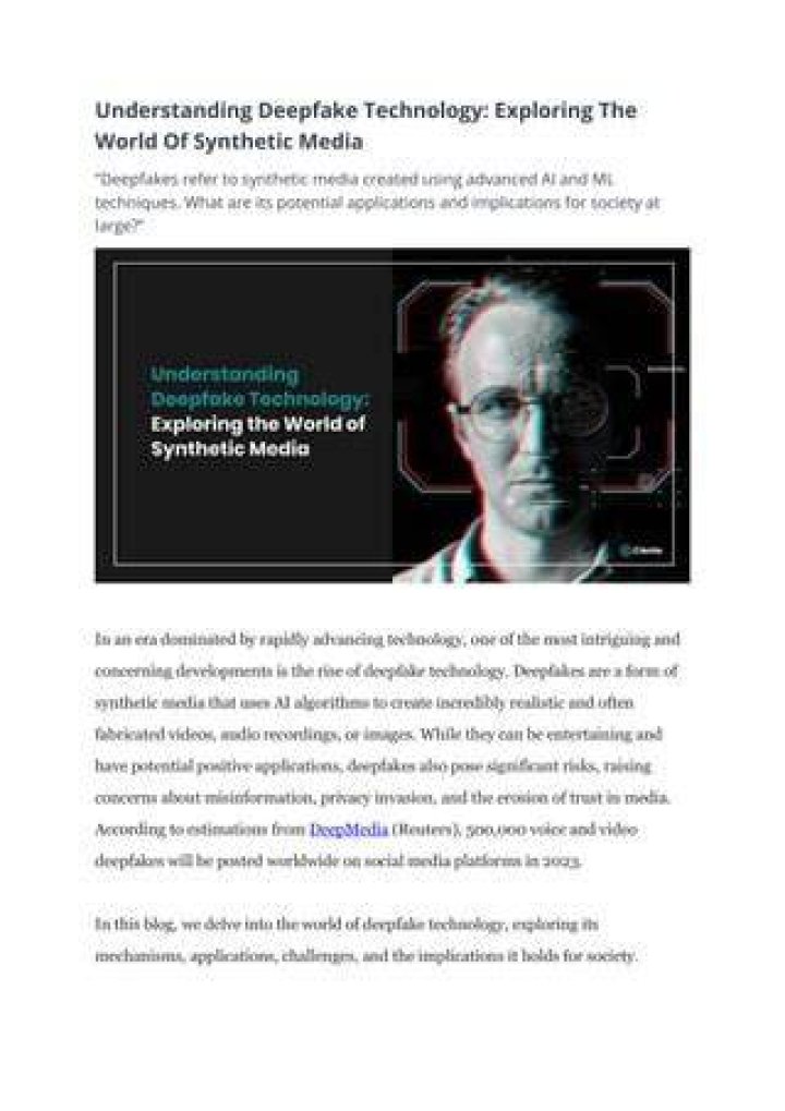 Deepfake Karina: Understanding the Technology and Its Implications
